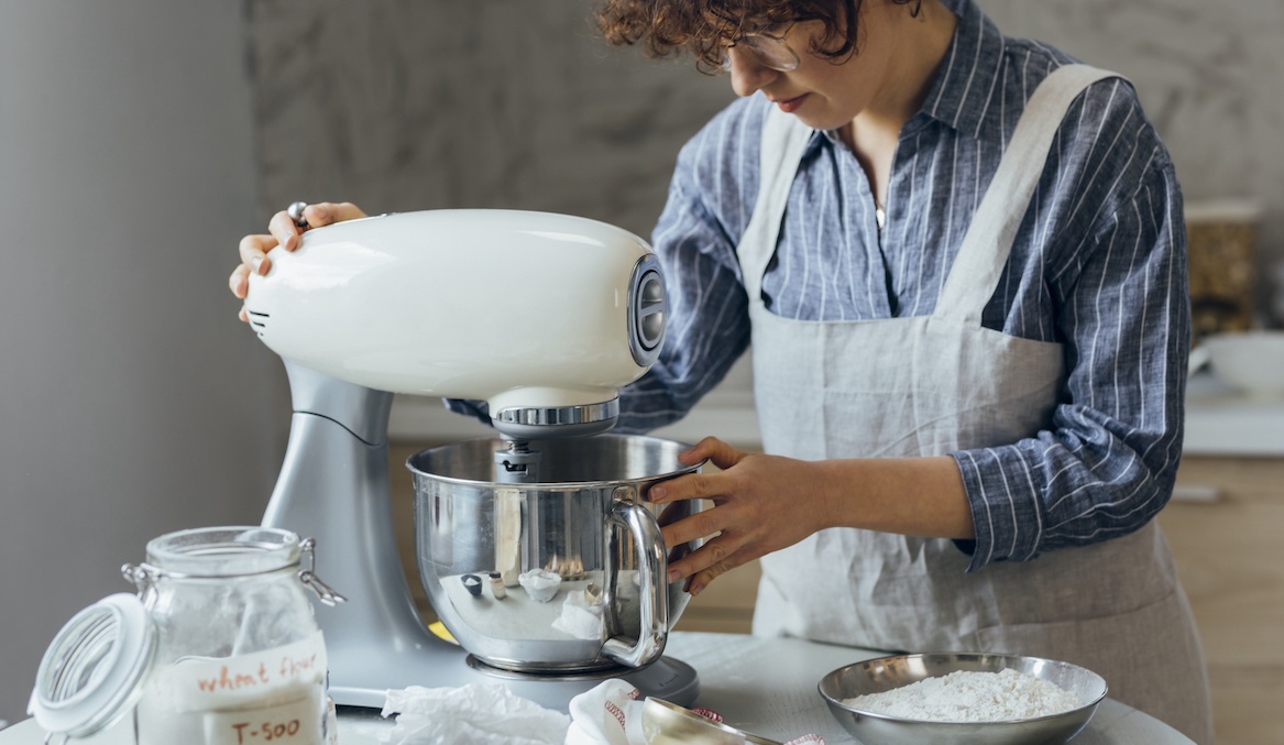 The KitchenAid 5-qt Artisan Stand Mixer is on sale at QVC