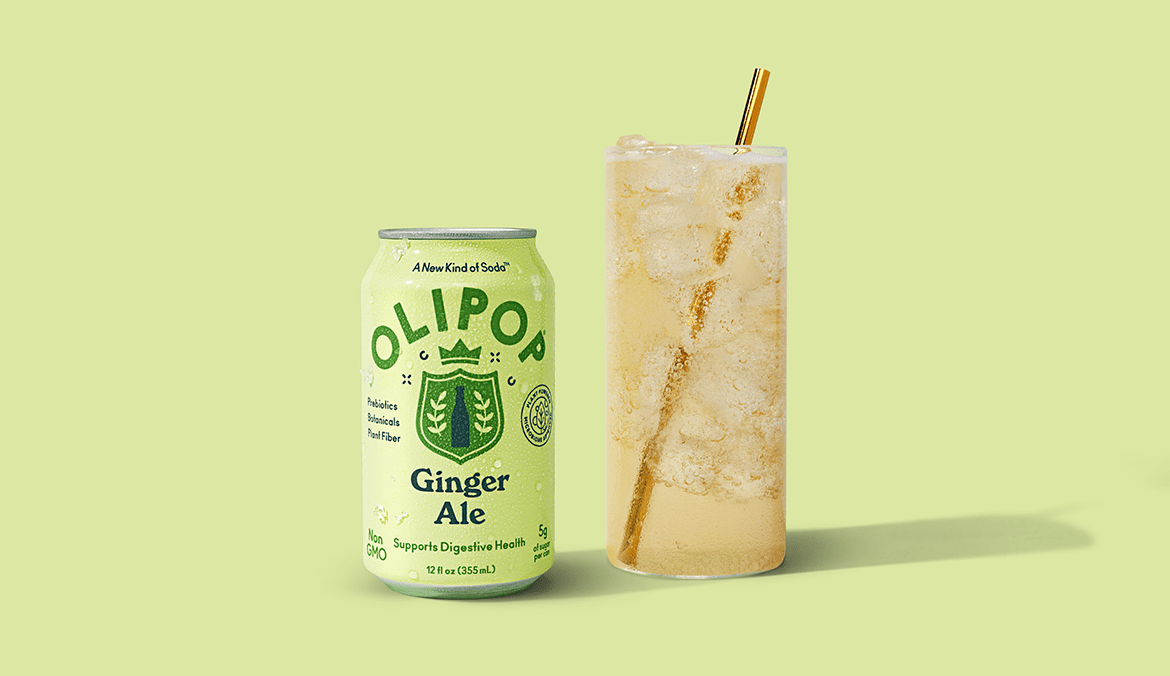 New OLIPOP Ginger Ale Soda for Easing Digestion | Well+Good