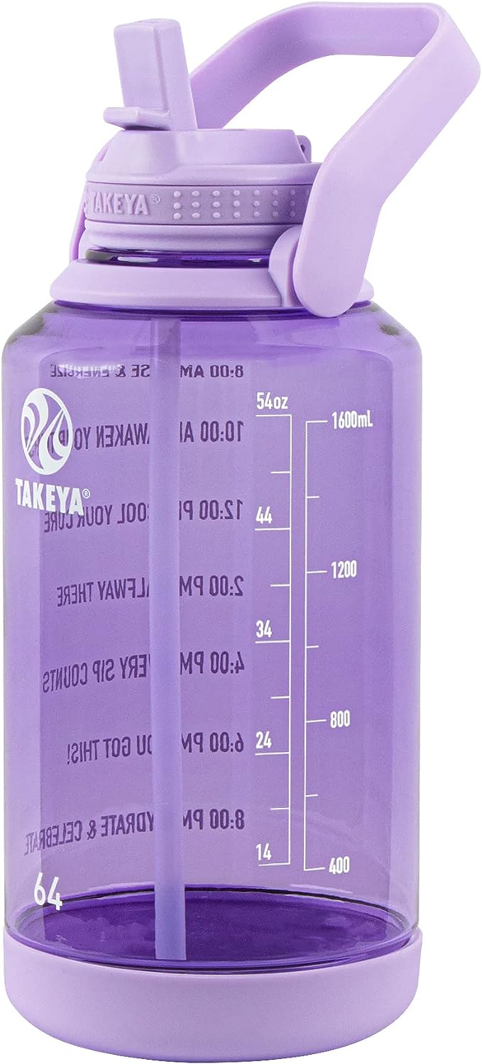 Wellness 1 Gallon Large Sports Water Bottle with Straw