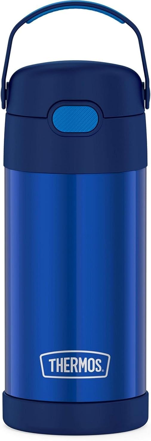 Owala Kids Insulation Stainless Steel Tumbler with Spill Resistant Flexible  Straw, Easy to Clean, Kids Water Bottle, Great for Travel, Dishwasher Safe,  12 Oz, Navy and Blue (Home Base) : : Home
