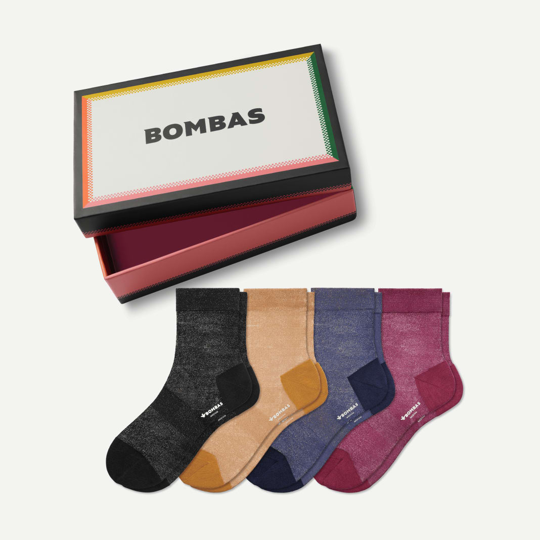 Bombas sparkle socks 4-pack