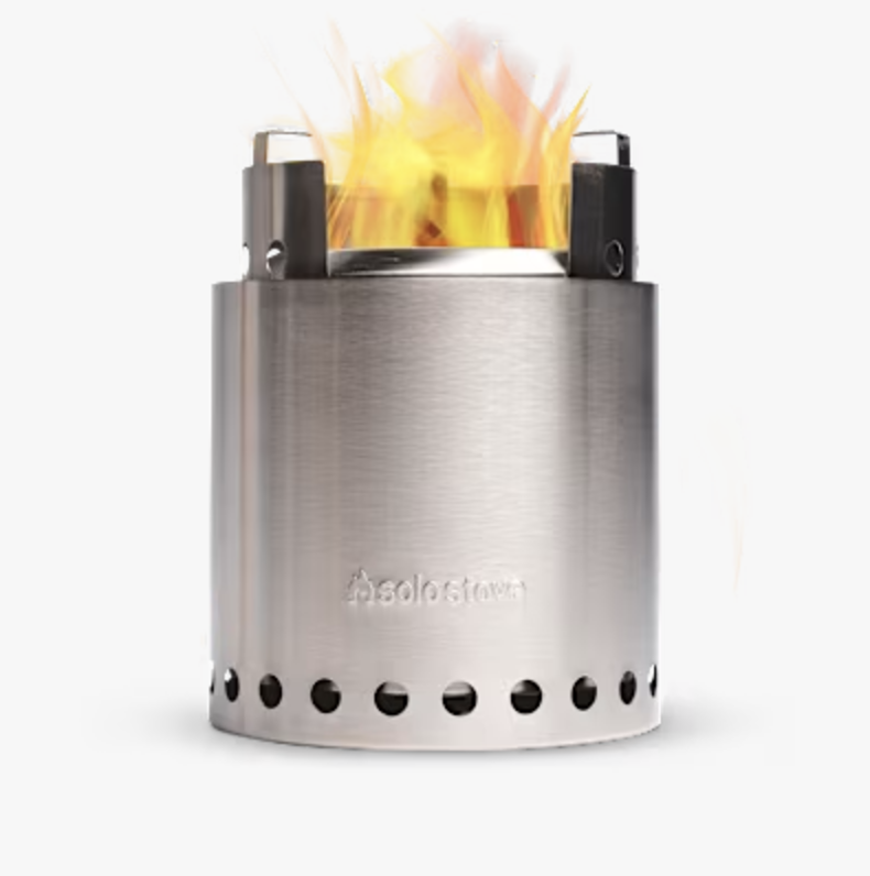 photo of a solo stove campfire on a white background