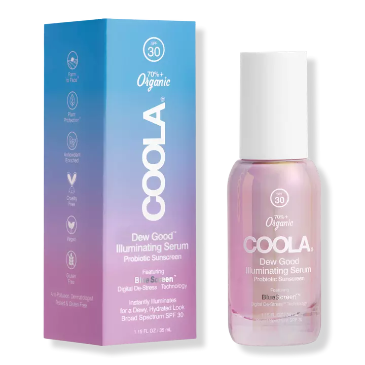 Coola Dew Good Illuminating Serum Sunscreen with Probiotic Technology SPF 30