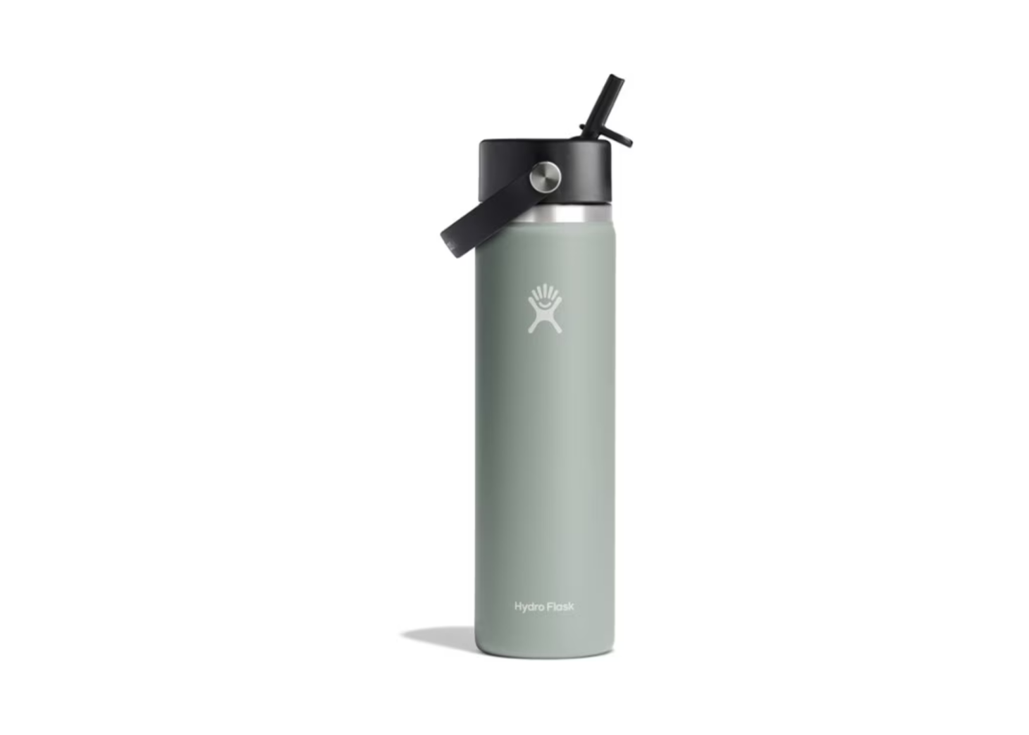 Hydroflask Wide-Mouth Vacuum Water Bottle with Flex Straw Cap (24 fl oz)