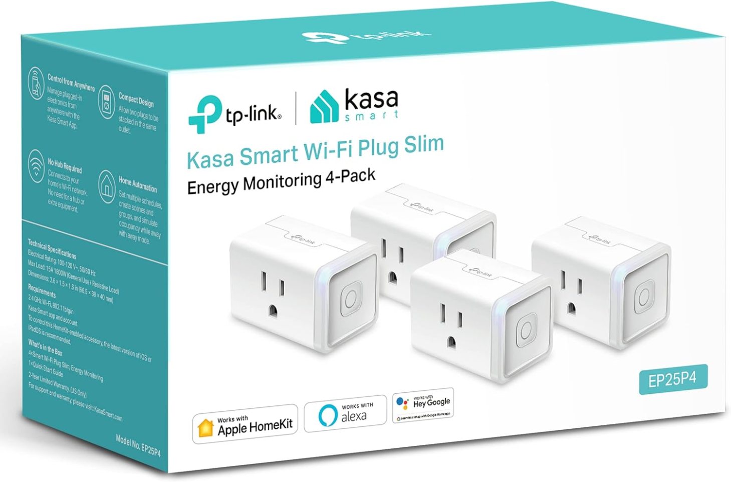 Kasa Smart Plug Mini (4-Count)