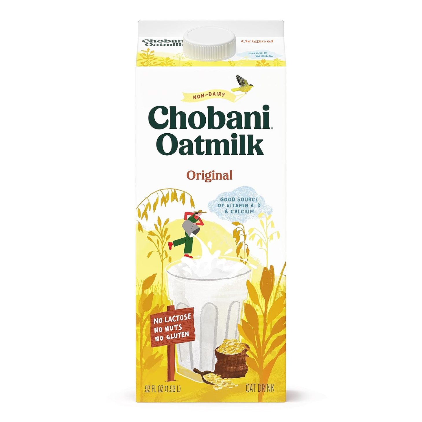 chobani original, one of the best oat milks