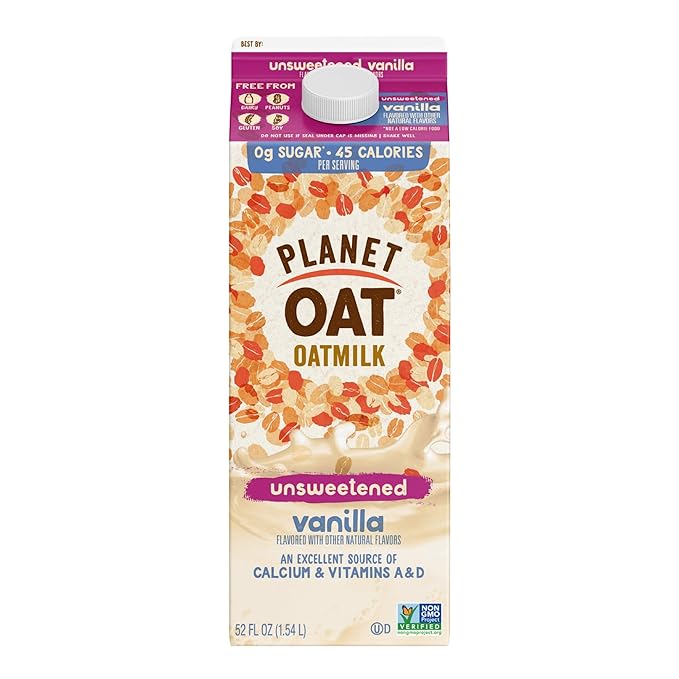 planet oat unsweetened vanilla, one of the best oat milks