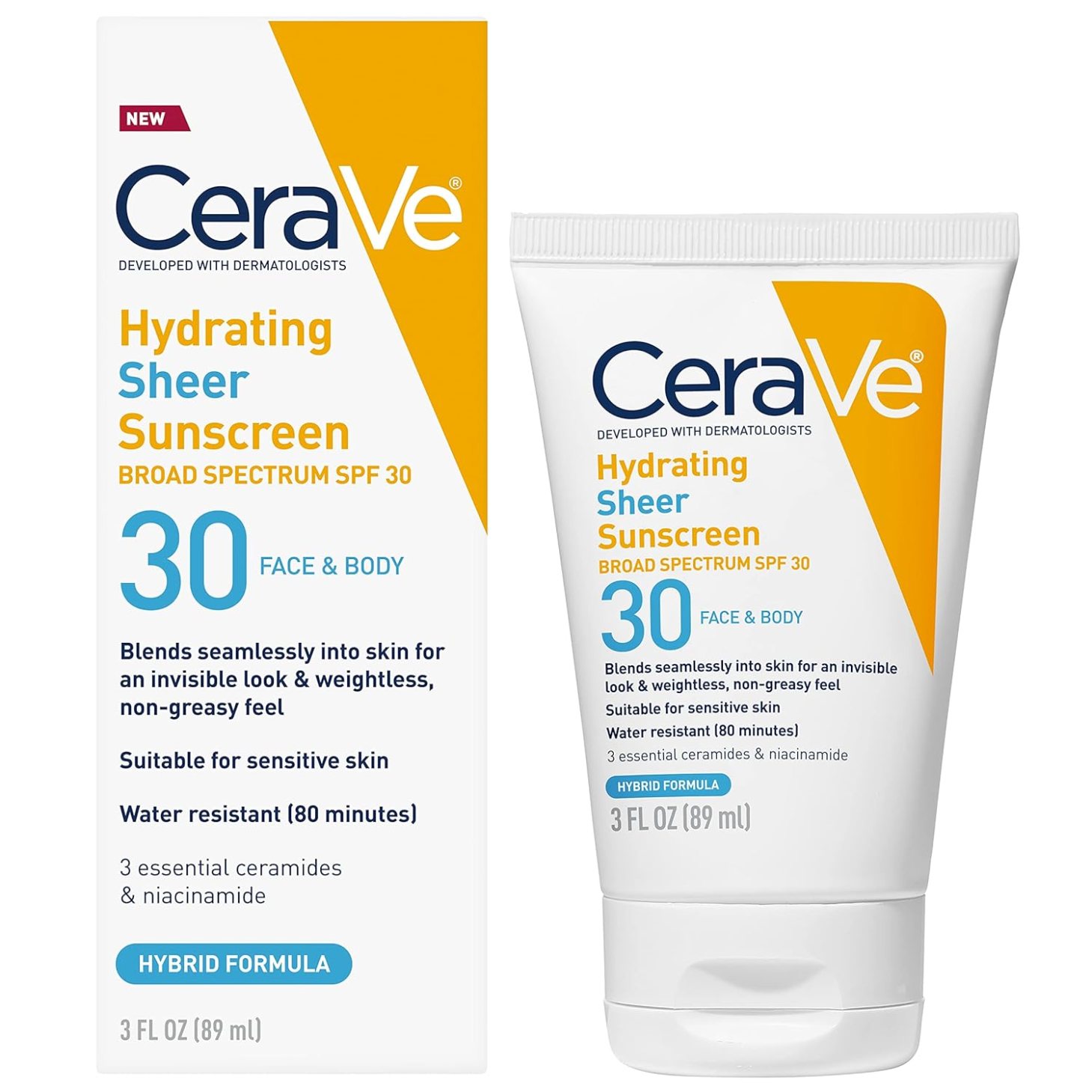 CeraVe Hydrating Sheer Sunscreen SPF 30