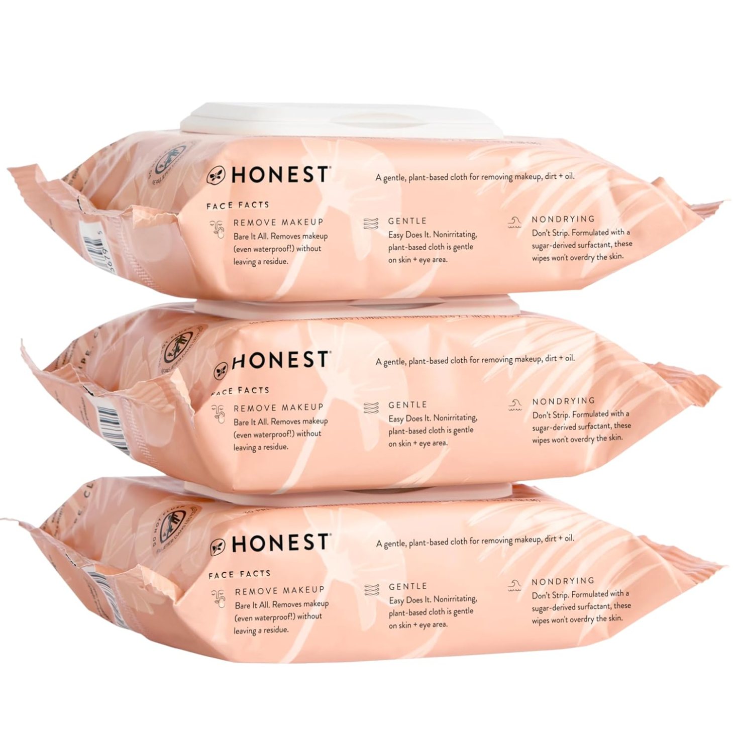 Honest Beauty Makeup Remover Facial Wipes (3-Pack)