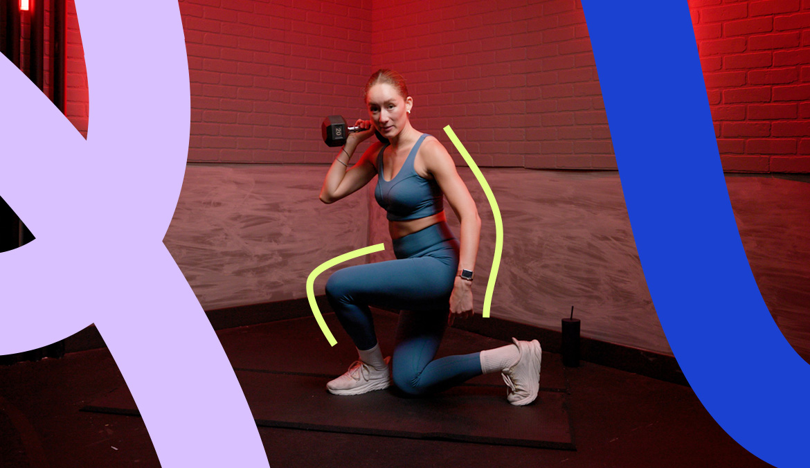 This Lower-Body Dumbbell Workout Is Knee-Strengthening | Well+Good