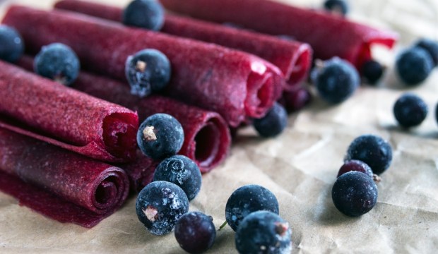 homemade berry fruit leather