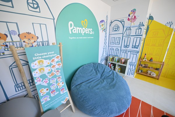 A play area inside the Olympic Village nursery.