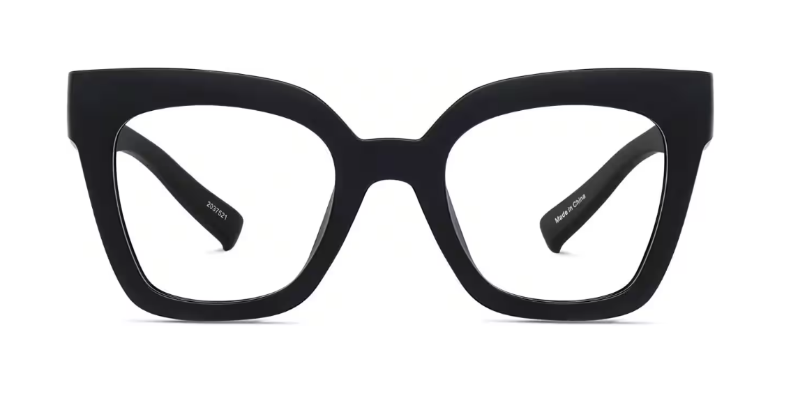 zenni optical cat-eye glasses in black