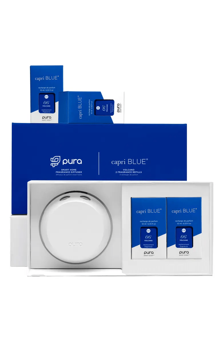 Pura X Capri Blue Best Sellers and Pura 4 Smart Fragrance Diffuser and Refill Set