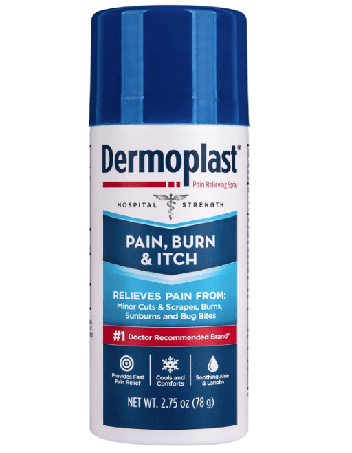 Dermoplast Pain Relieving Spray, for tearing during birth