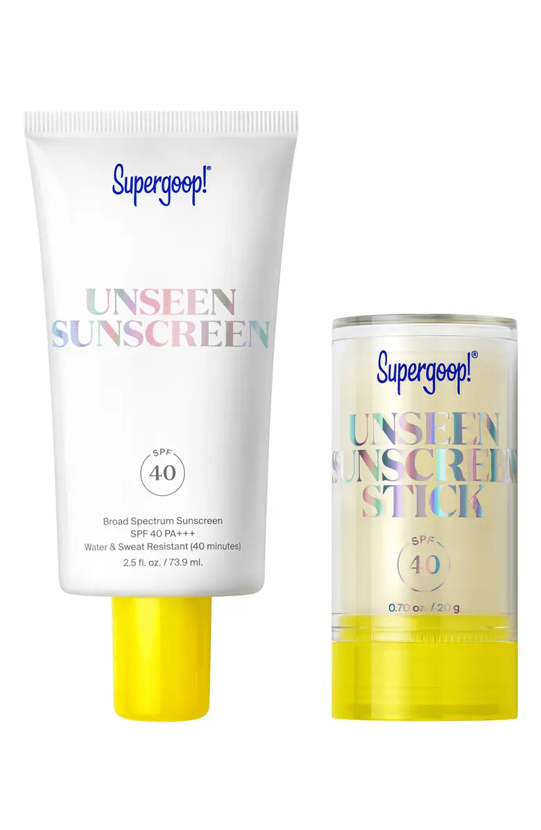 Supergoop! Unseen Sunscreen Jumbo + Go Set