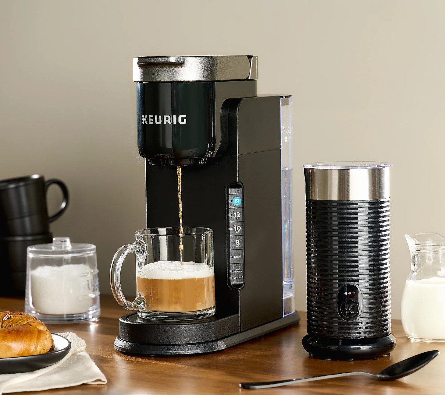 keurig k-cafe barista bar coffee maker with frother