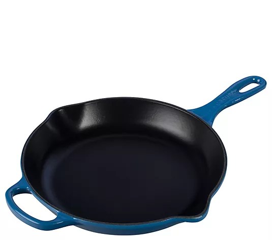 le creuset signature cast-iron skillet, on sale at qvc