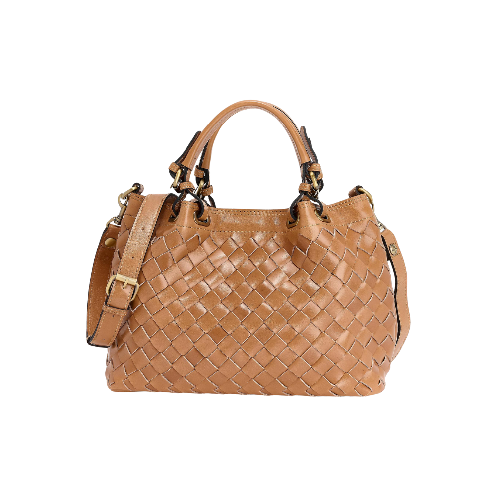 Patricia Nash Discovery Woven Leather Rometta Satchel