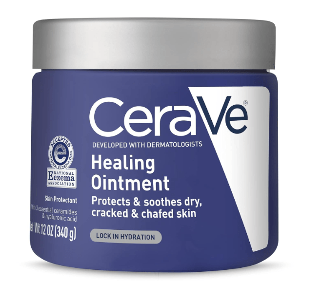 CeraVe Healing Ointment as part of a morning routine for psoriasis