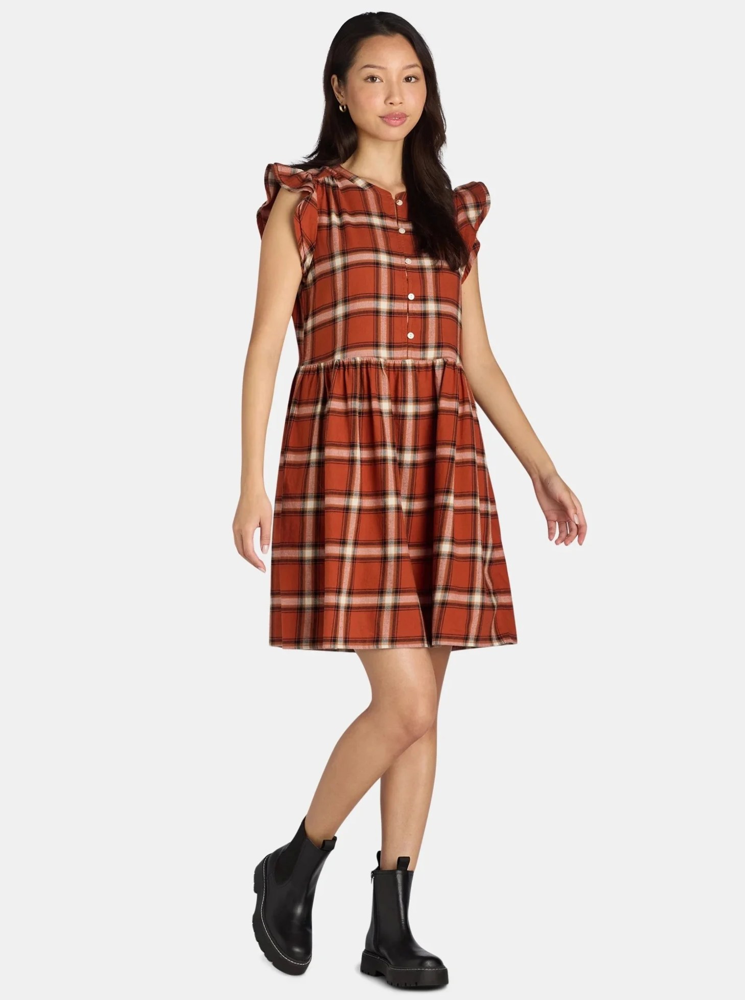 time and tru mini woven dress fom walmart