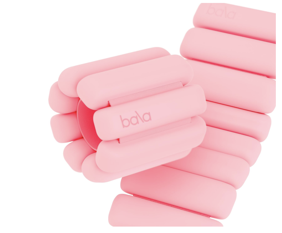 pink bala bangles on white background