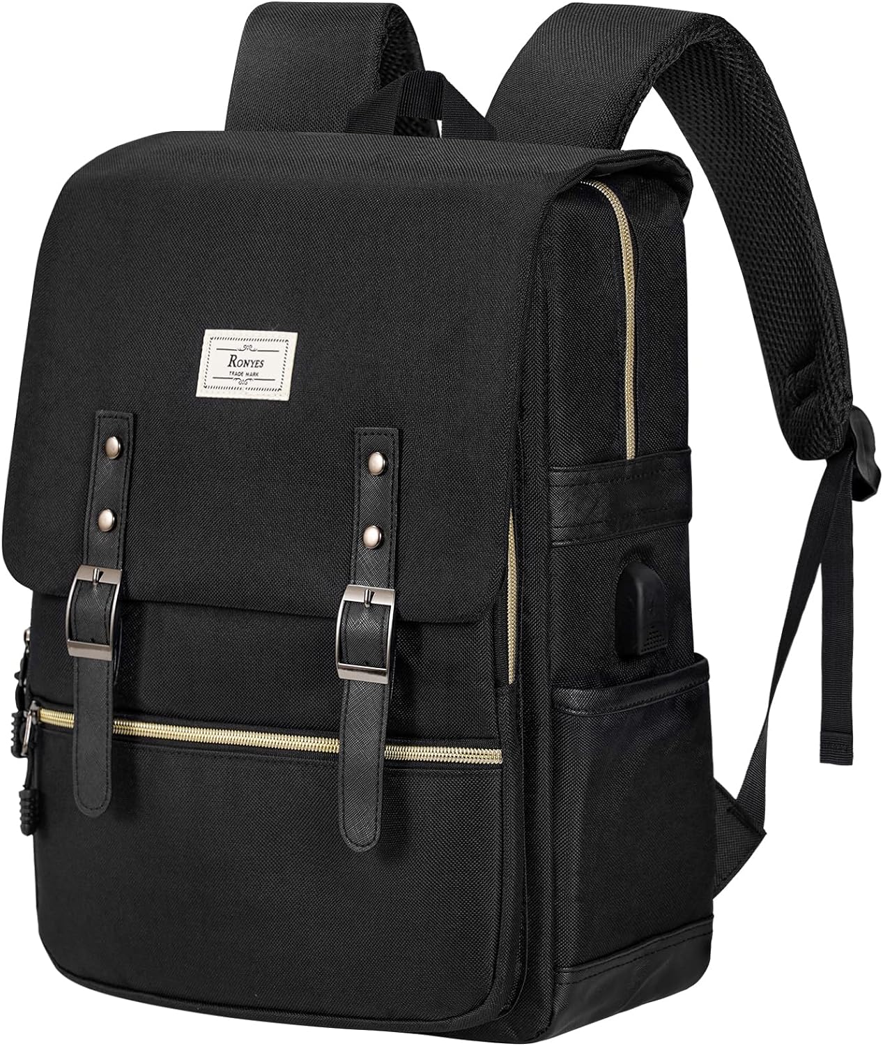 a black roynes vintage laptop bag backpack for college