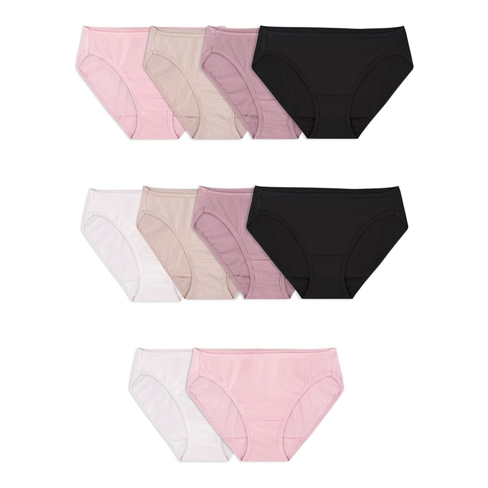 Fruit of the Loom Eversoft Cotton Bikini Underwear (10-Pack)