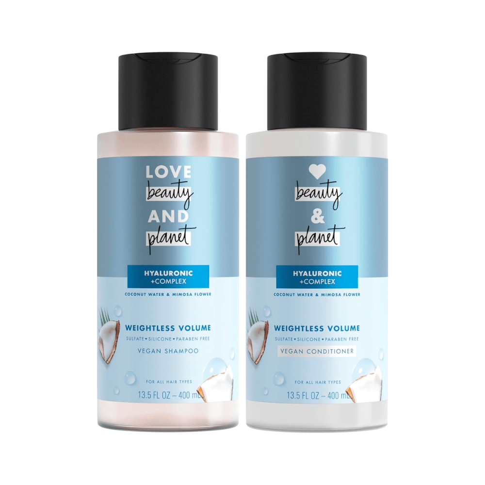 Love Beauty and Planet Volume and Bounty Thickening Shampoo and Conditioner