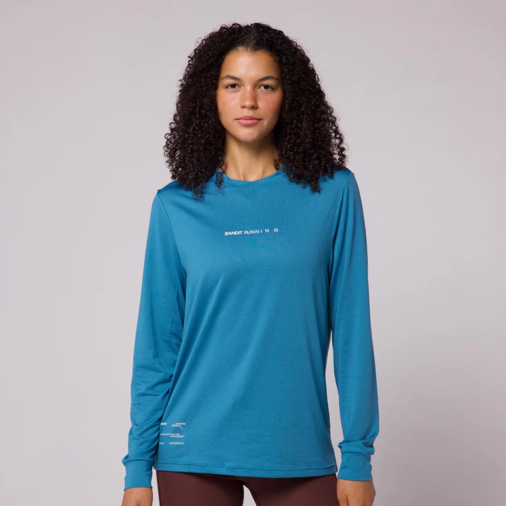 bandit micromesh long sleeve running top