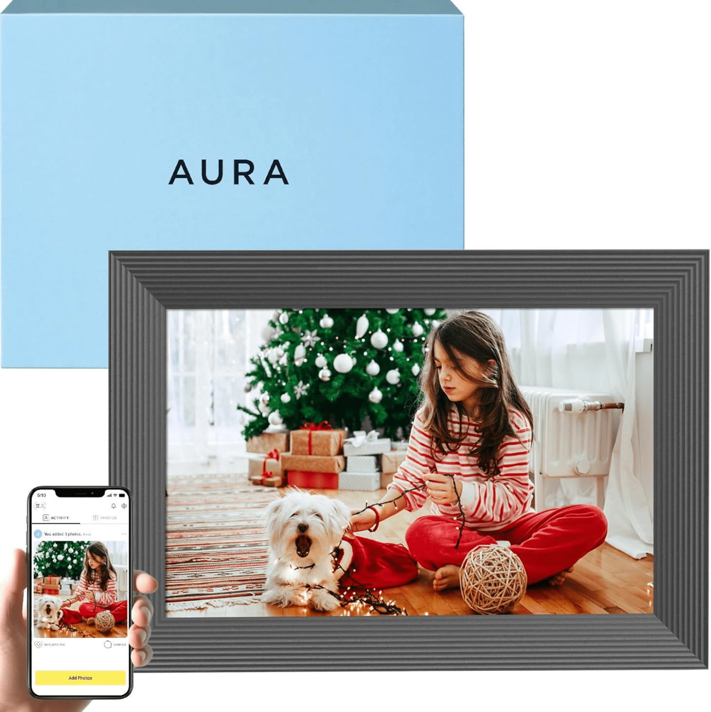 Aura Digital Picture Frame 10.1” HD Display