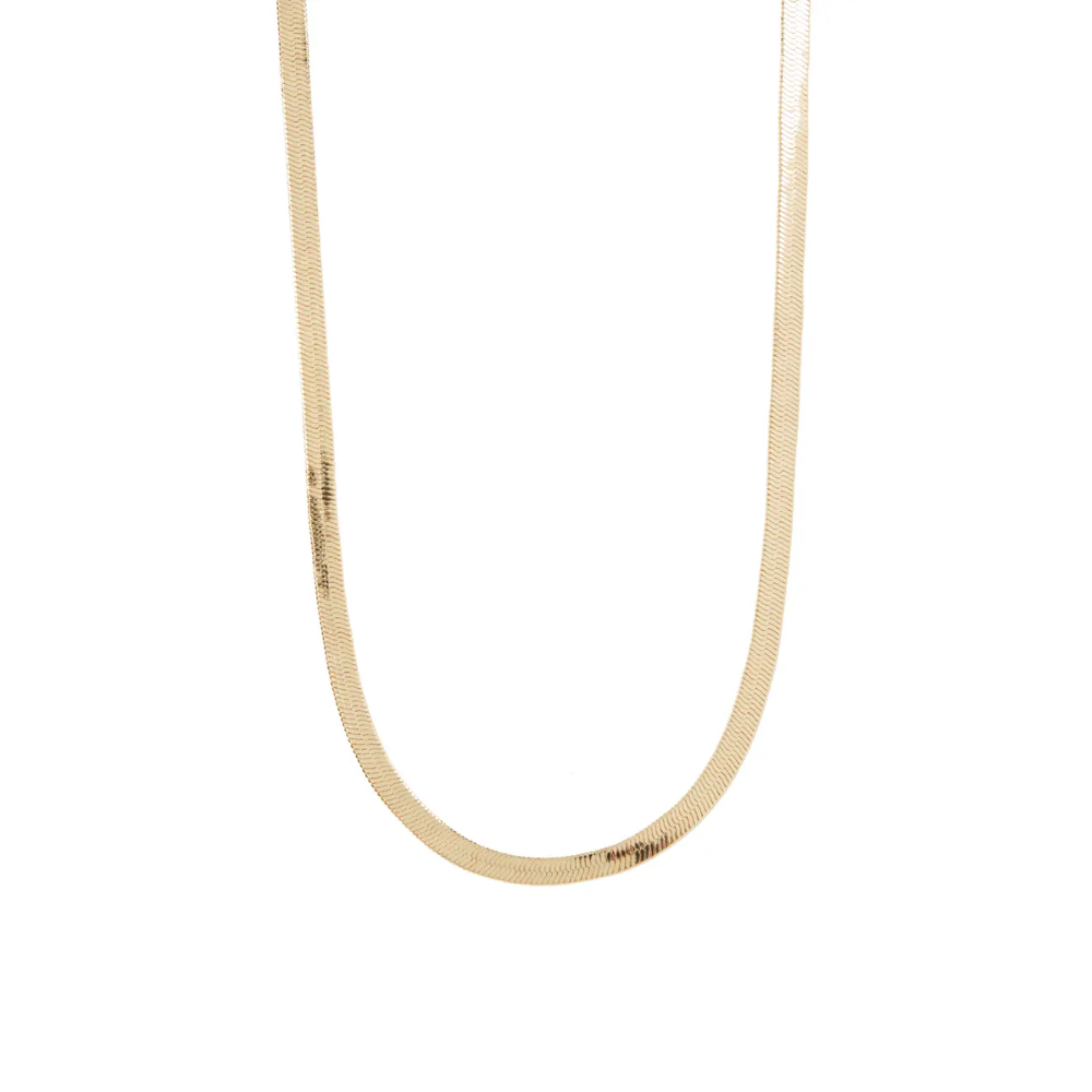 BP. 14K Gold Dipped Herringbone Chain Necklace