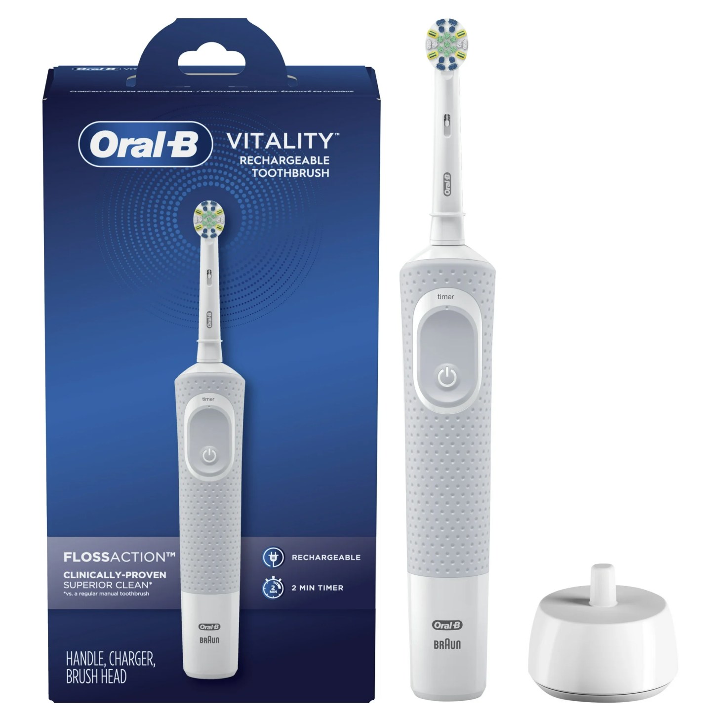 oral b vitality floss action electric toothbrush