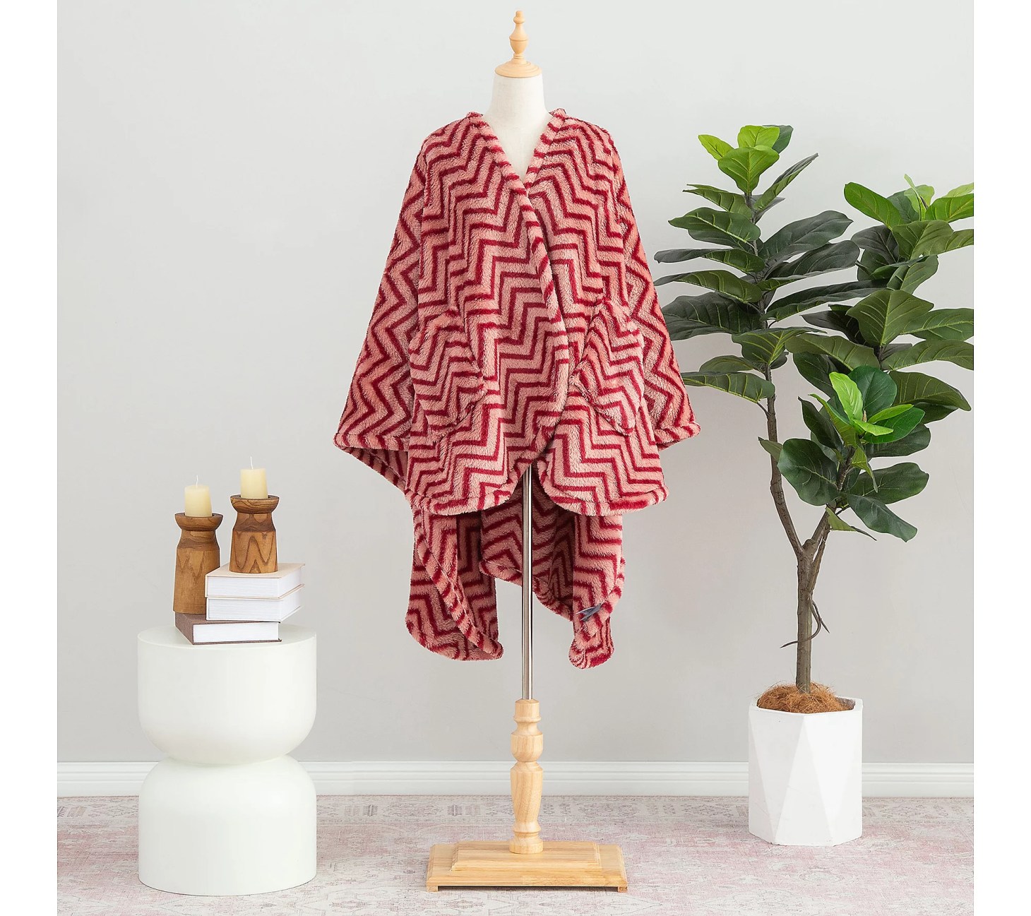 berkshire soft herringbone wearable throw