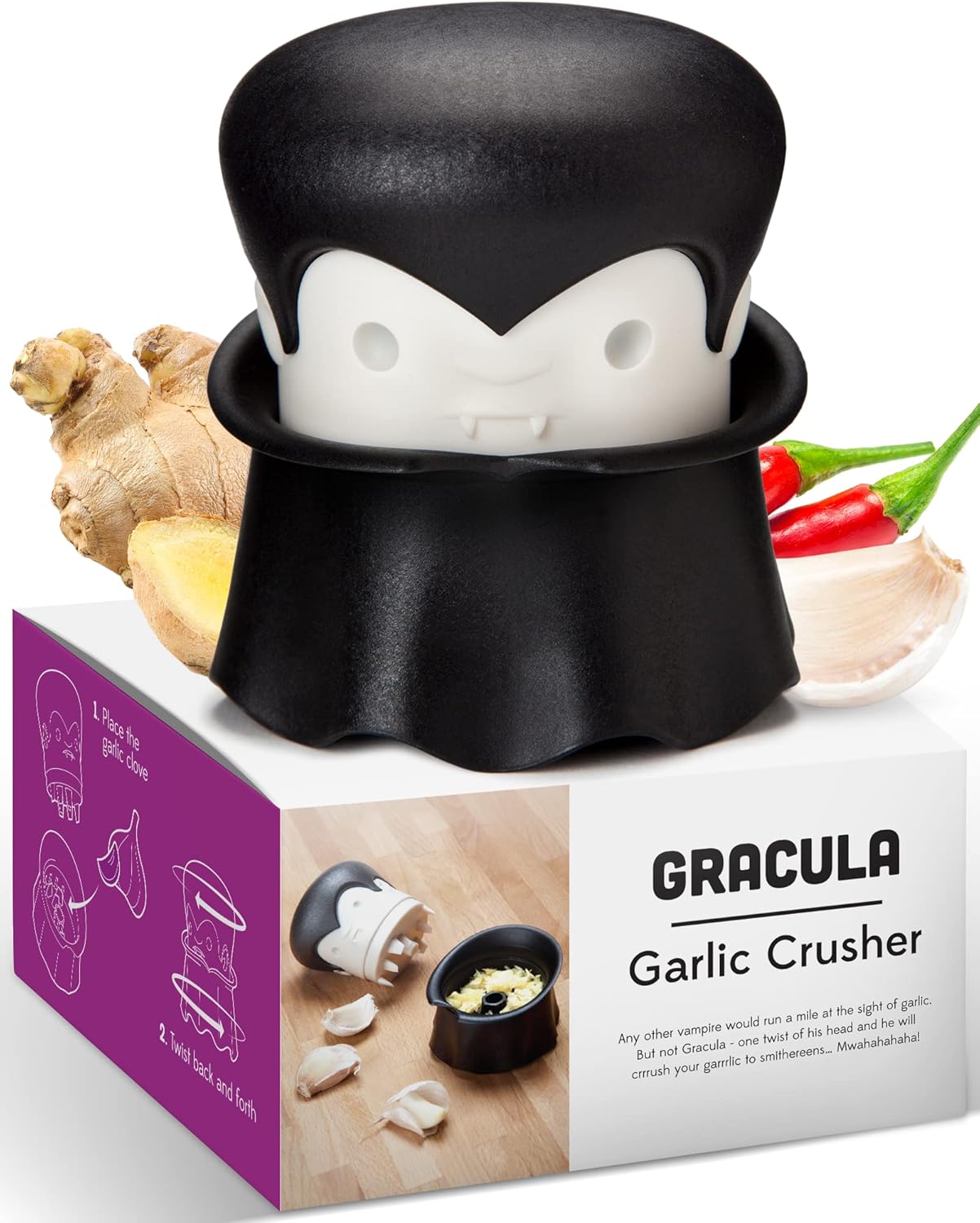 ototo gracula garlic crusher gadget