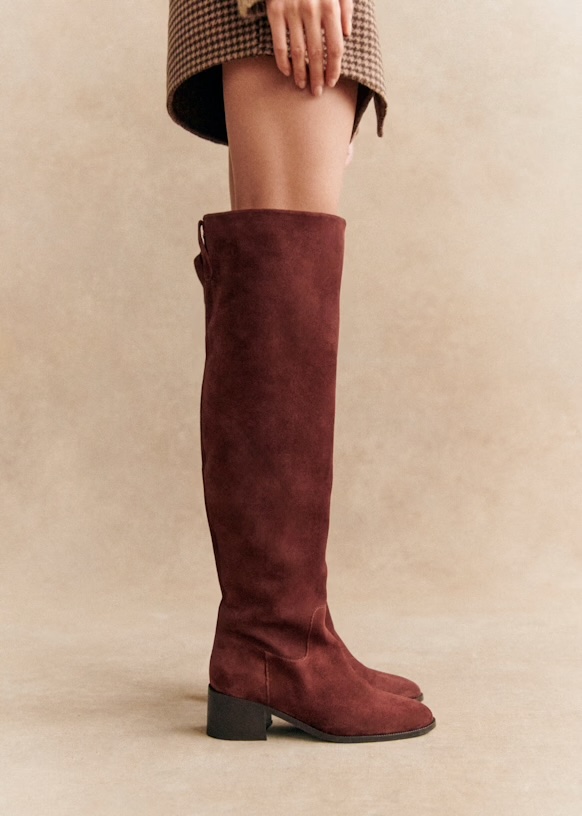 sézane molly thigh high boots