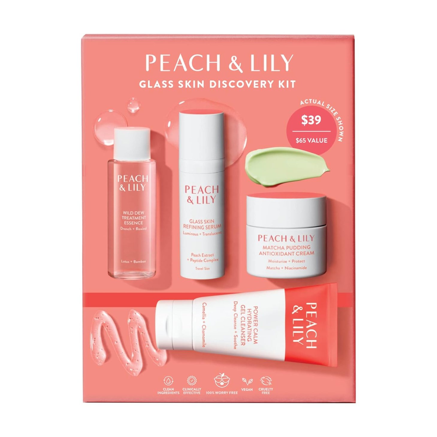 peach&lily glass skin discovery kit