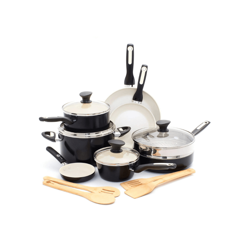 GreenPan Rio Ceramic Nonstick Cookware (16-Piece Set)