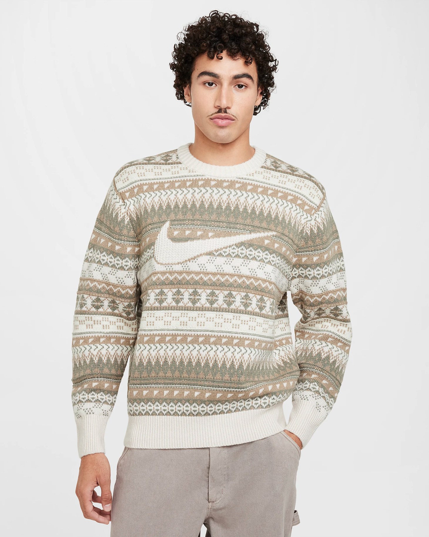 nike fair isle sweater