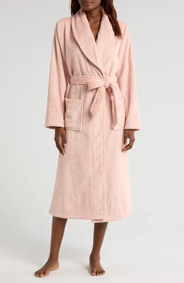 Nordstrom Shawl Collar Plush Longline Robe