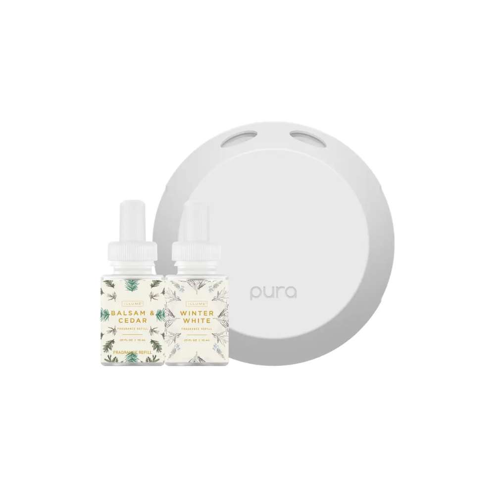 Pura x Illume Pura 4 Smart Fragrance Diffuser and Refill Holiday Set