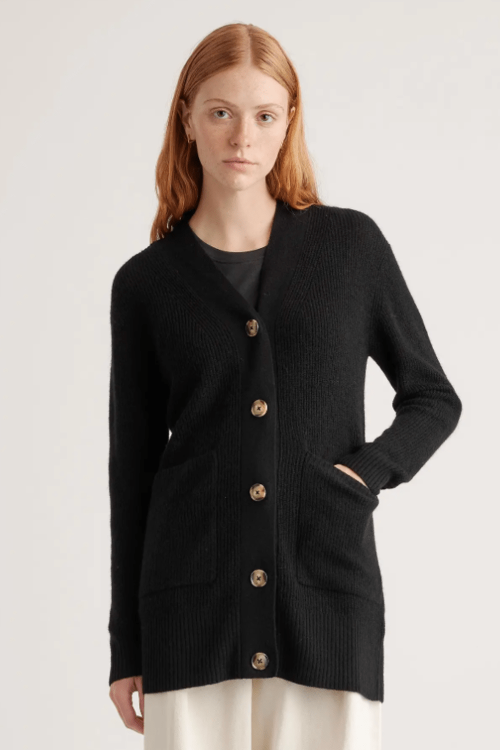 Quince Baby Alpaca-Wool Oversized Cardigan