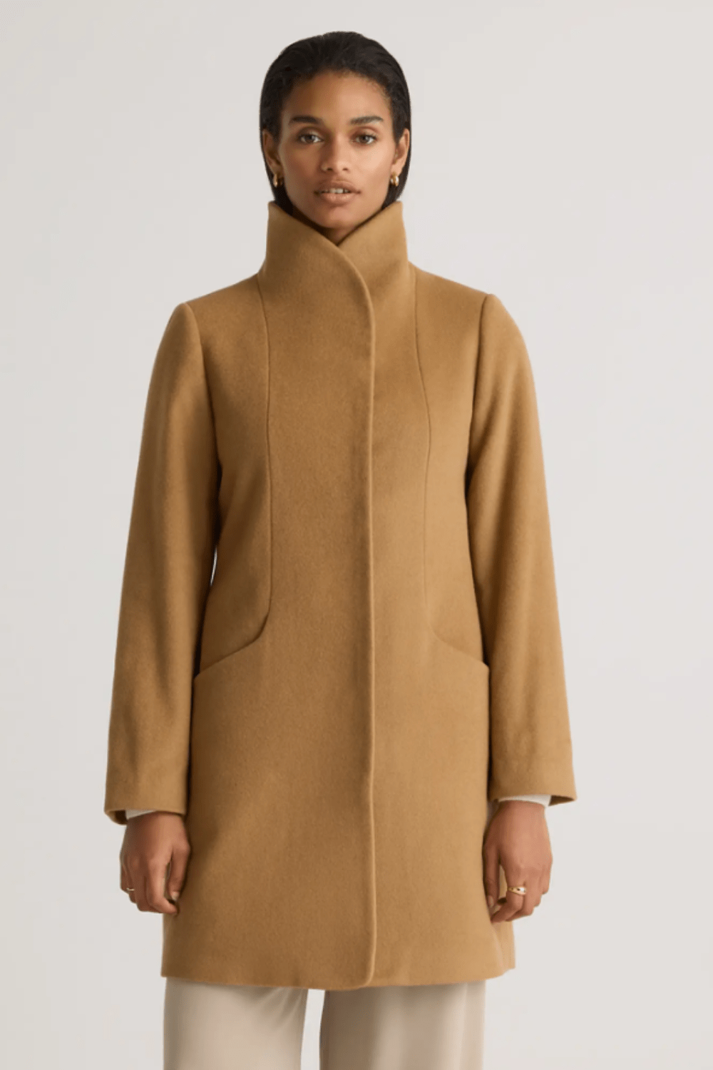 Quince Italian Wool Cocoon Coat