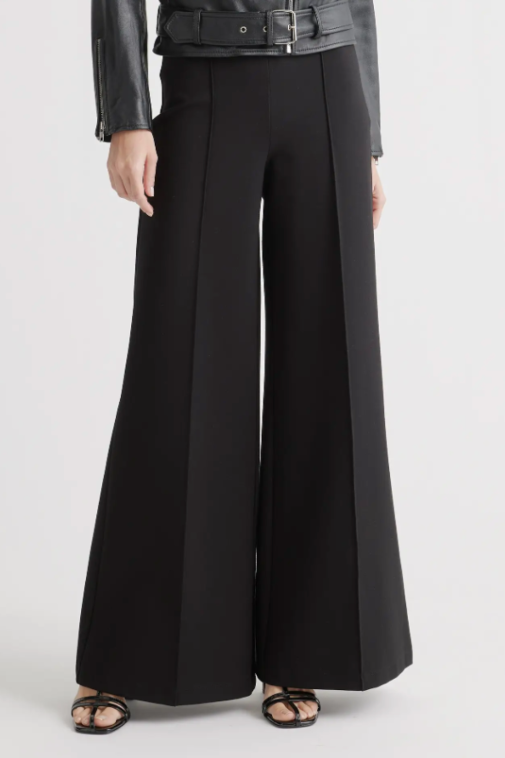 Quince Ultra-Stretch Ponte Super Wide Leg Pants