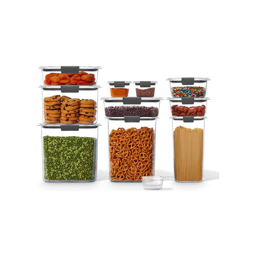 Rubbermaid Brilliance BPA-Free Food Storage Containers with Lids