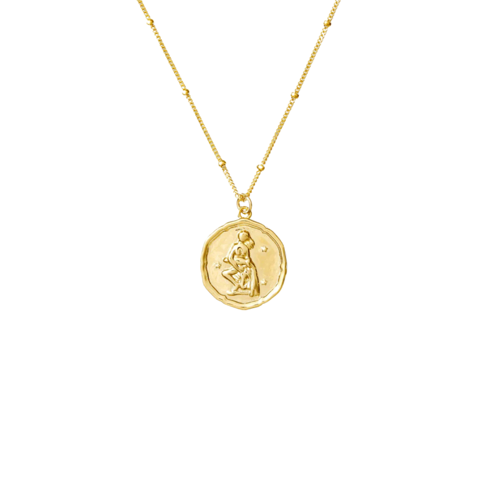 Simple & Dainty Zodiac Coin Necklace