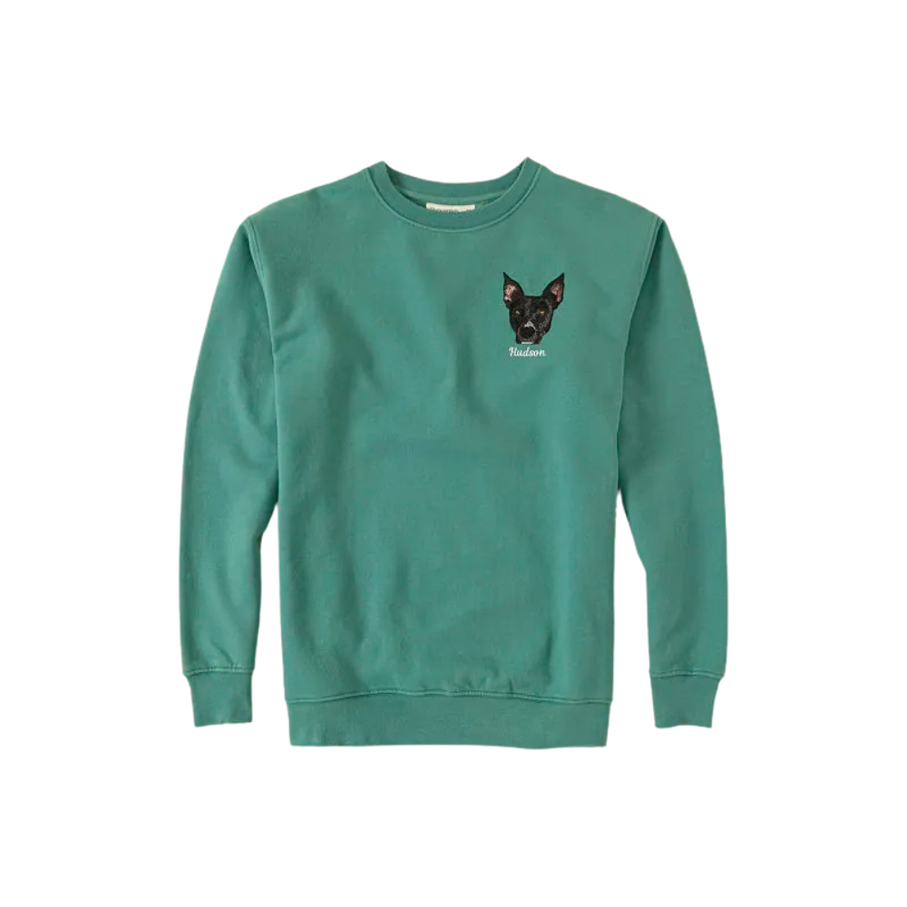 Uncommon Goods Custom Pet Embroidered Sweatshirt