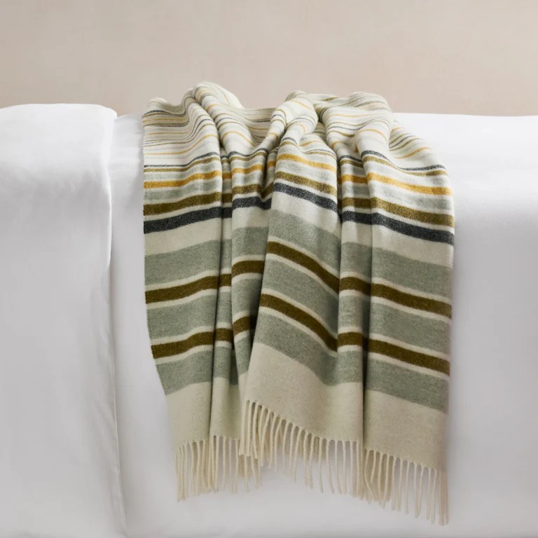 brooklinen striped lamswool throw