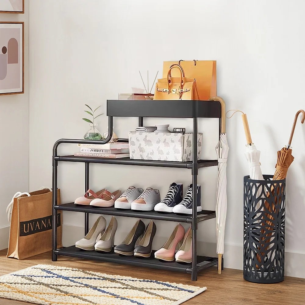 kibhous 3 tier shoe rack