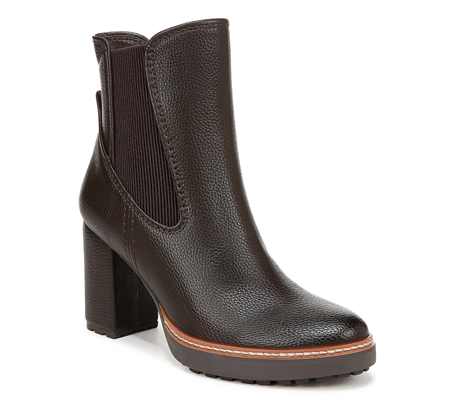 naturalizer lug sole chelsea booties